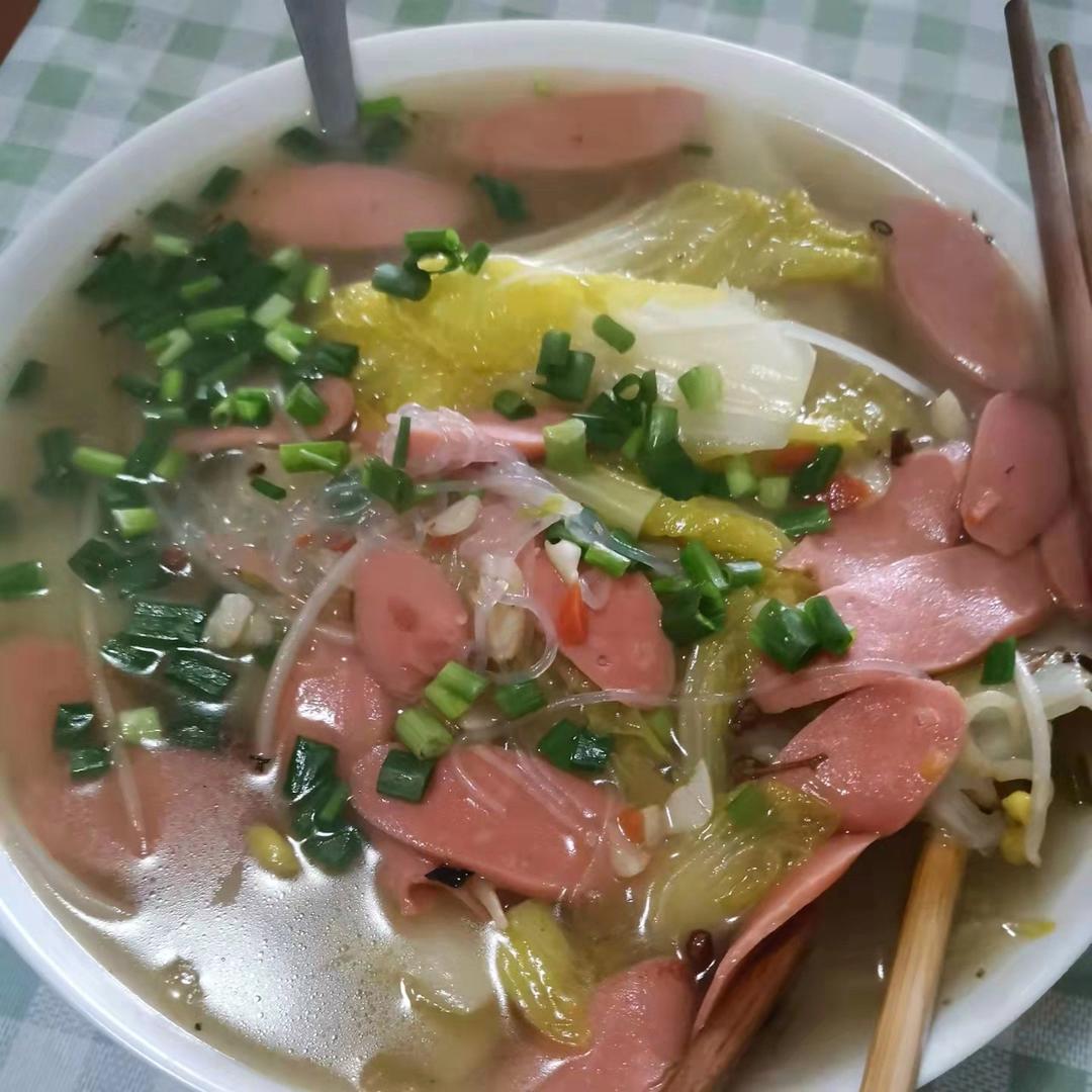 娃娃菜粉丝煲，低卡又鲜美