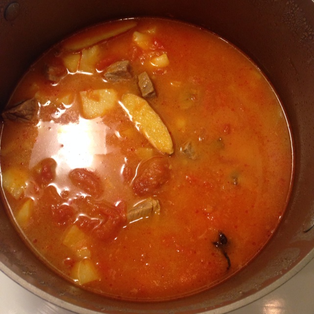 西红柿土豆炖牛肉