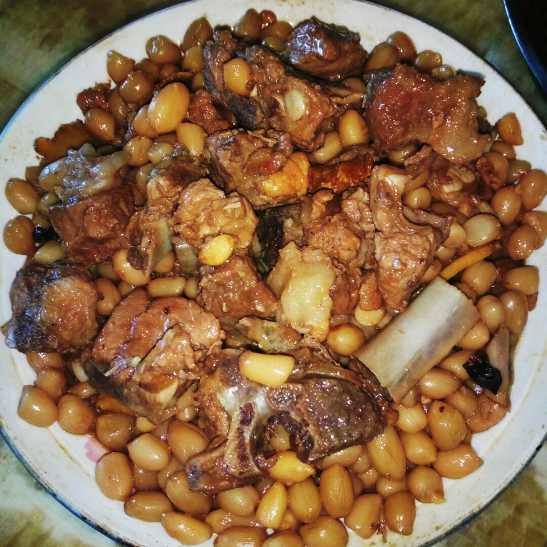 家常菜 花生烧排骨 微信名huangziwei888做的花生烧排骨 微信名huang