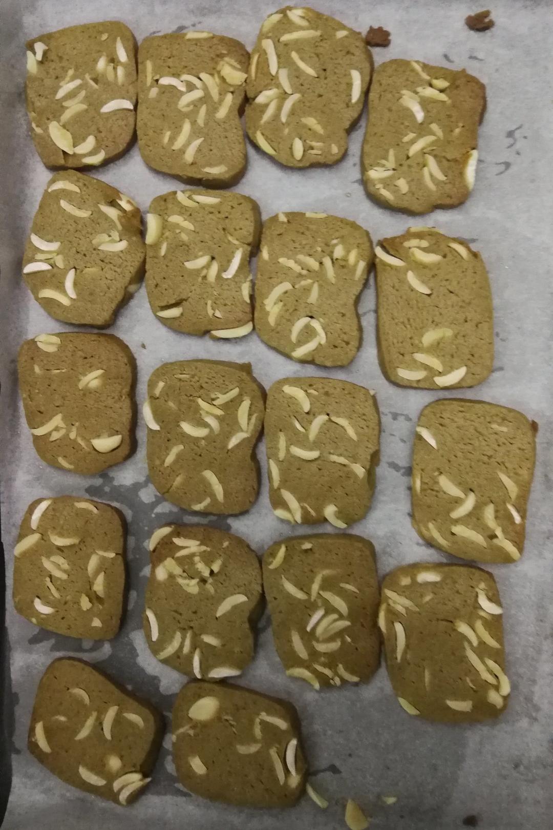 抹茶杏仁饼干