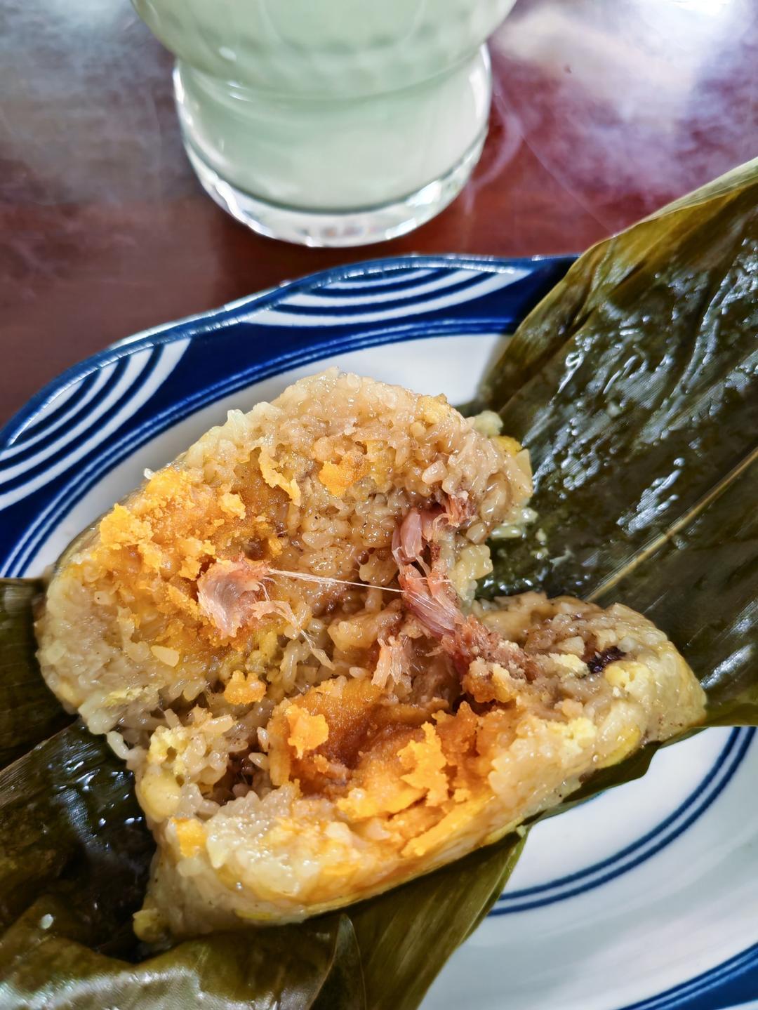 绿豆鲜肉蛋黄粽＃粽子系列2