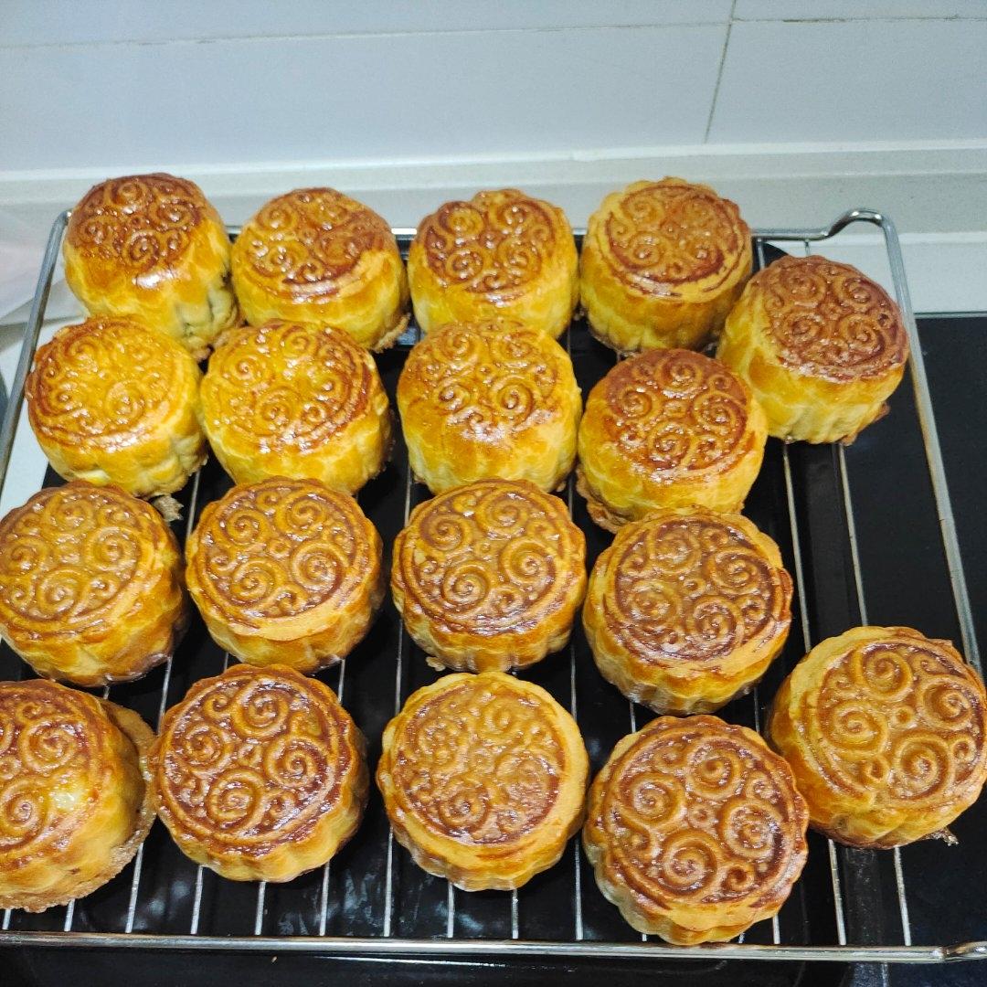 老式酥皮五仁月饼不用转化糖浆