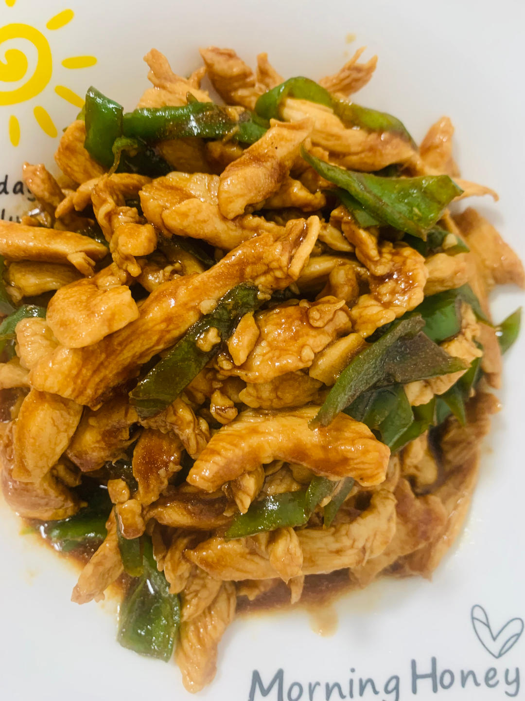 巨好吃的青椒炒鸡胸肉丝，超下饭