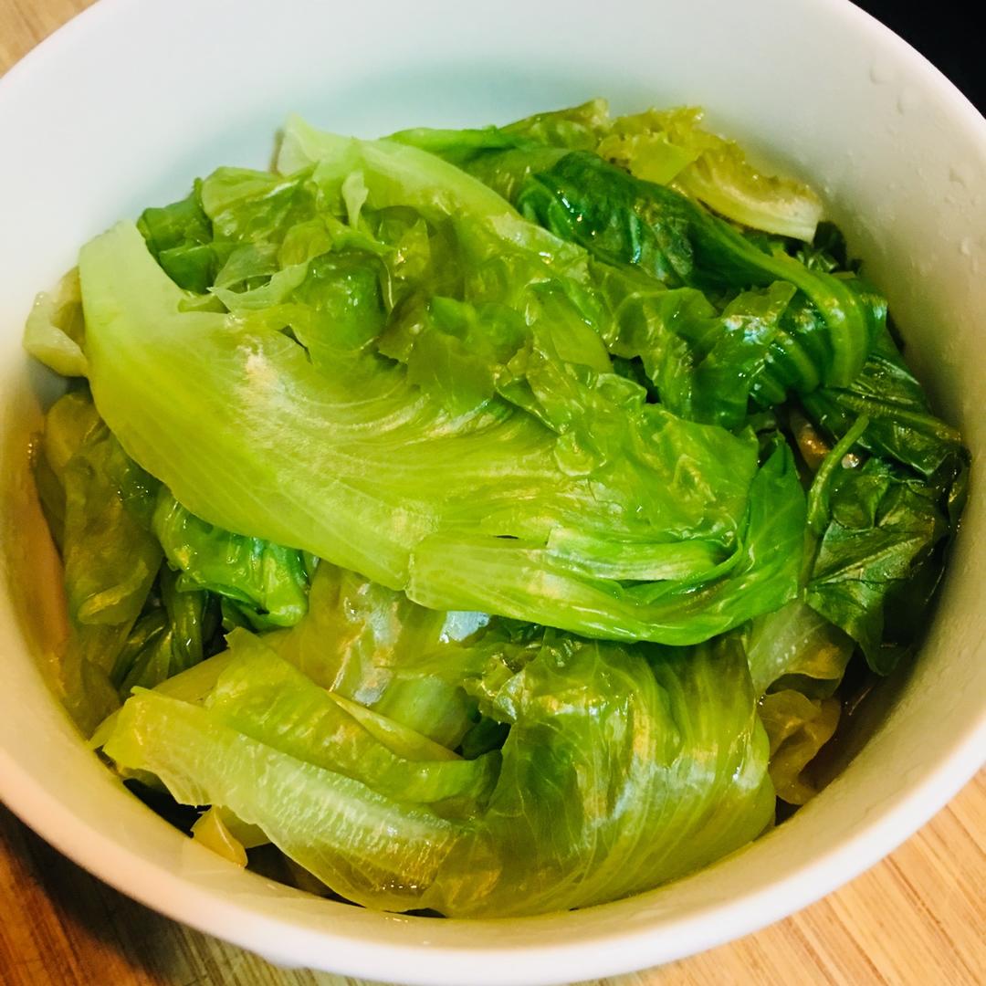 名公子做的白灼生菜