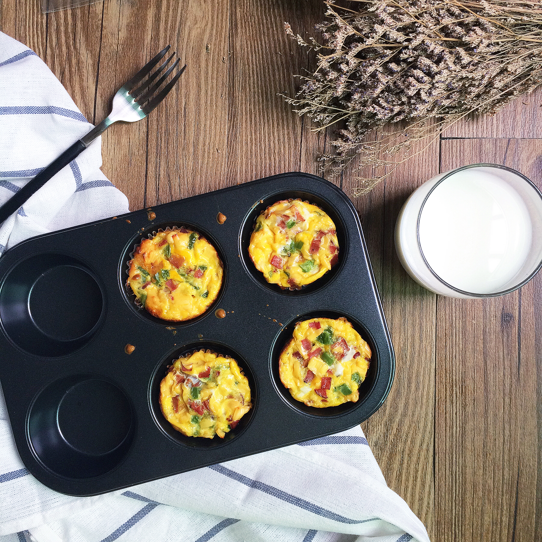 早餐鸡蛋杯cupcake Frittata