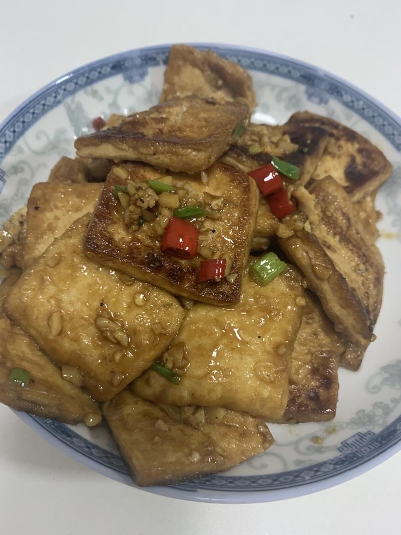 蒜香煎豆腐 炒鸡无敌美味