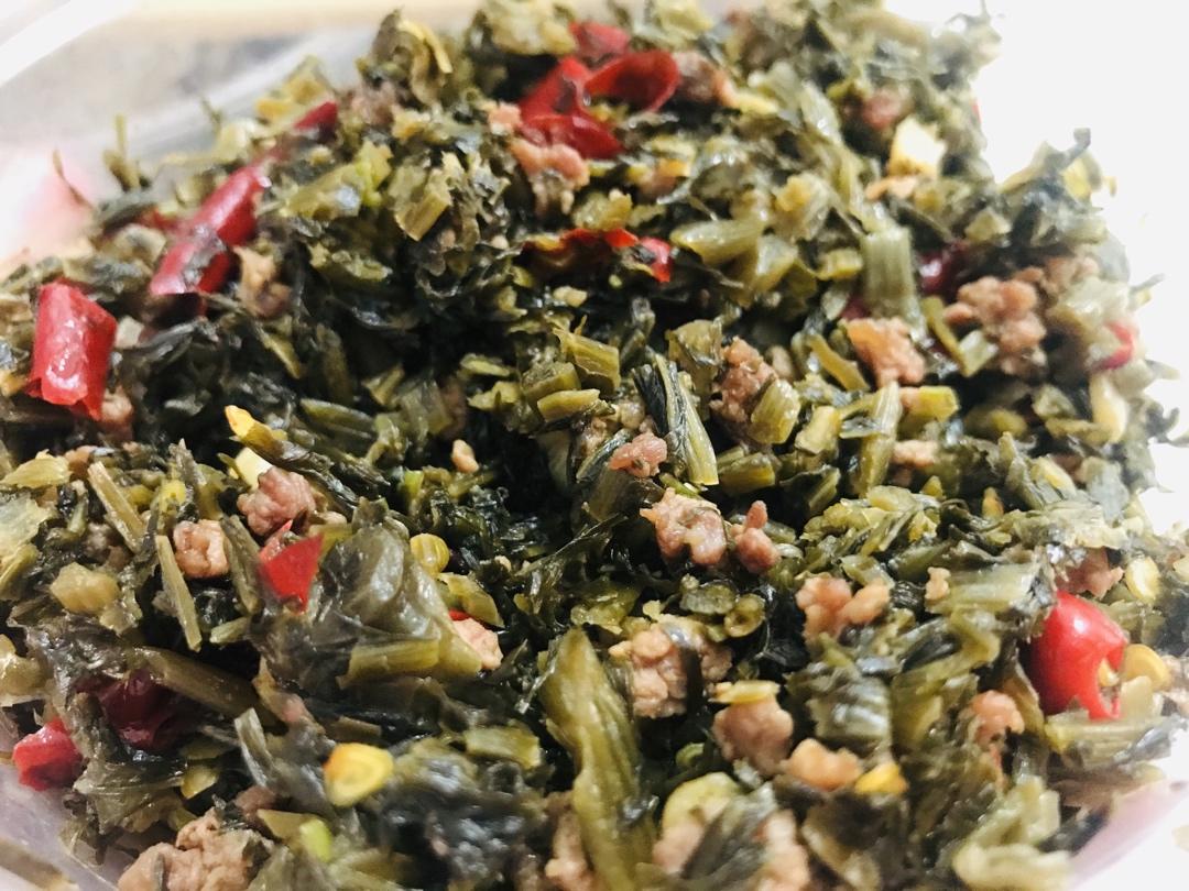 雪里蕻炒黄豆
