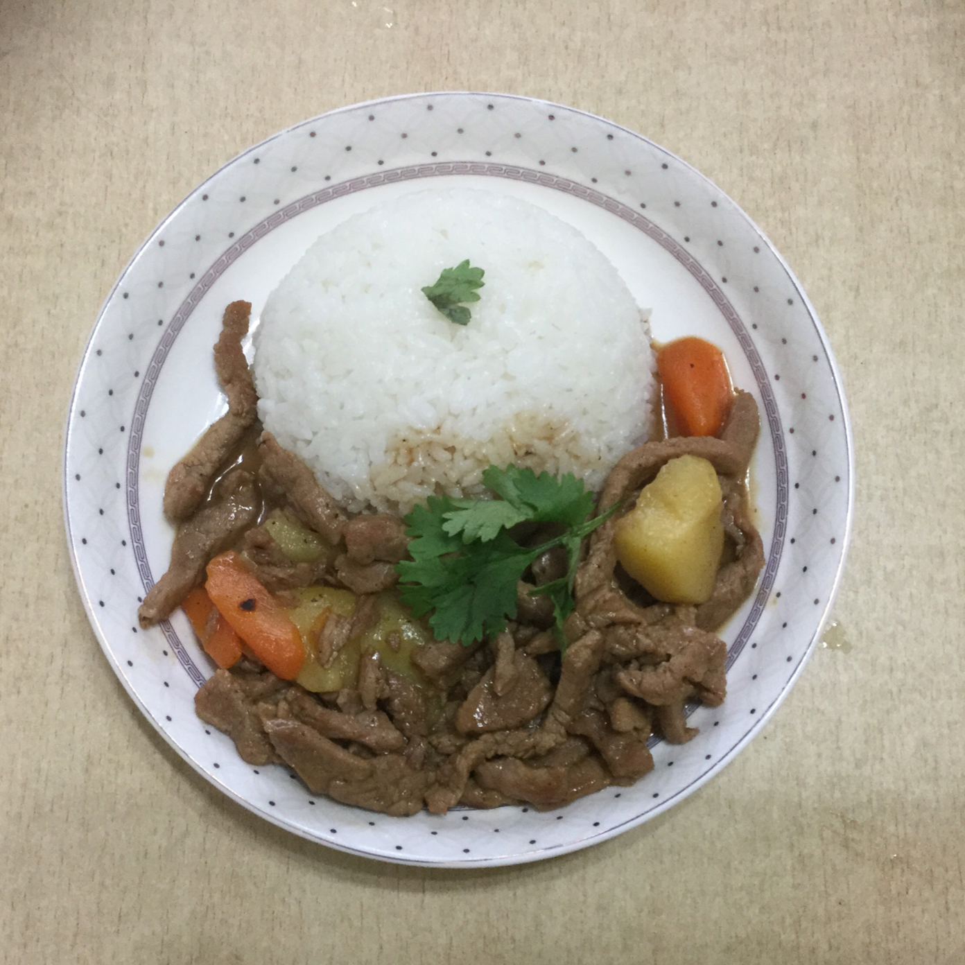 黑胡椒牛柳饭