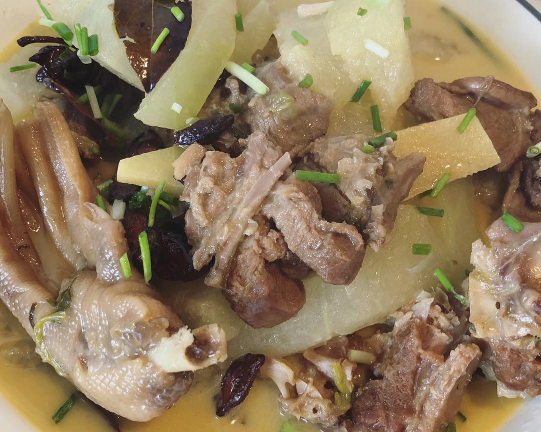 冬瓜老鹅的做法