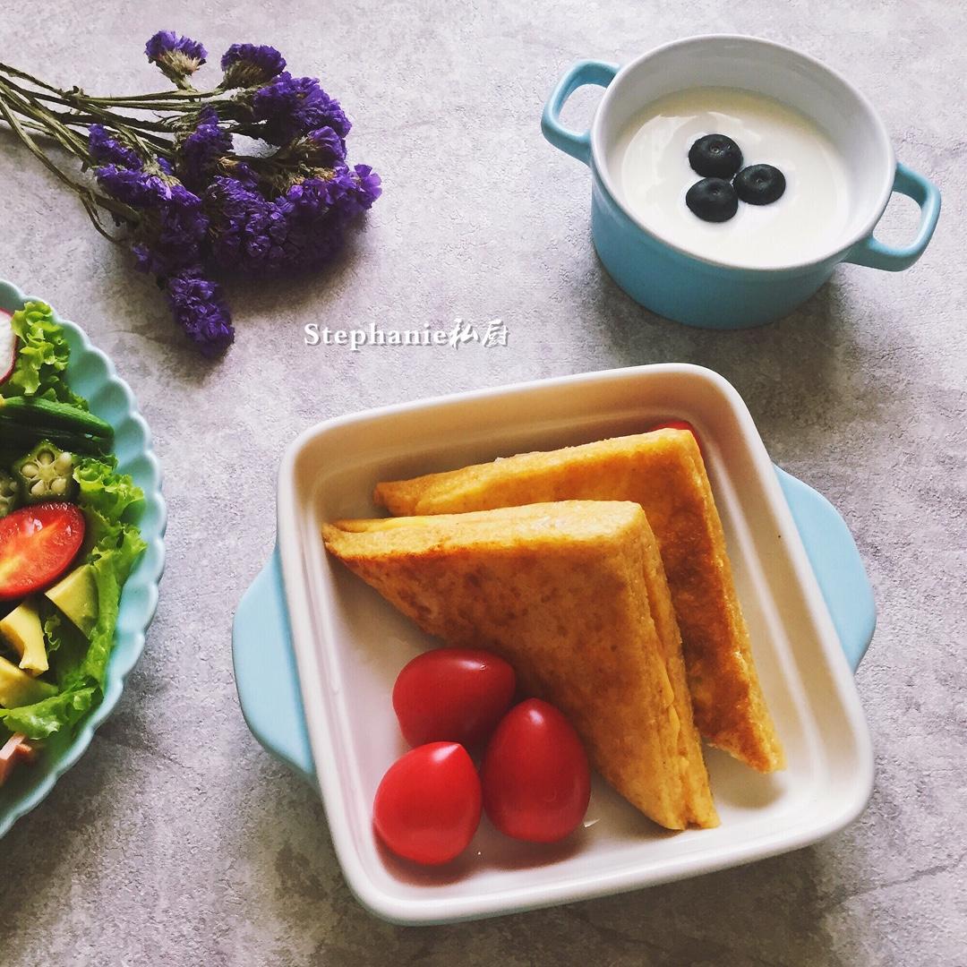 十分钟快手早餐【港式火腿西多士】