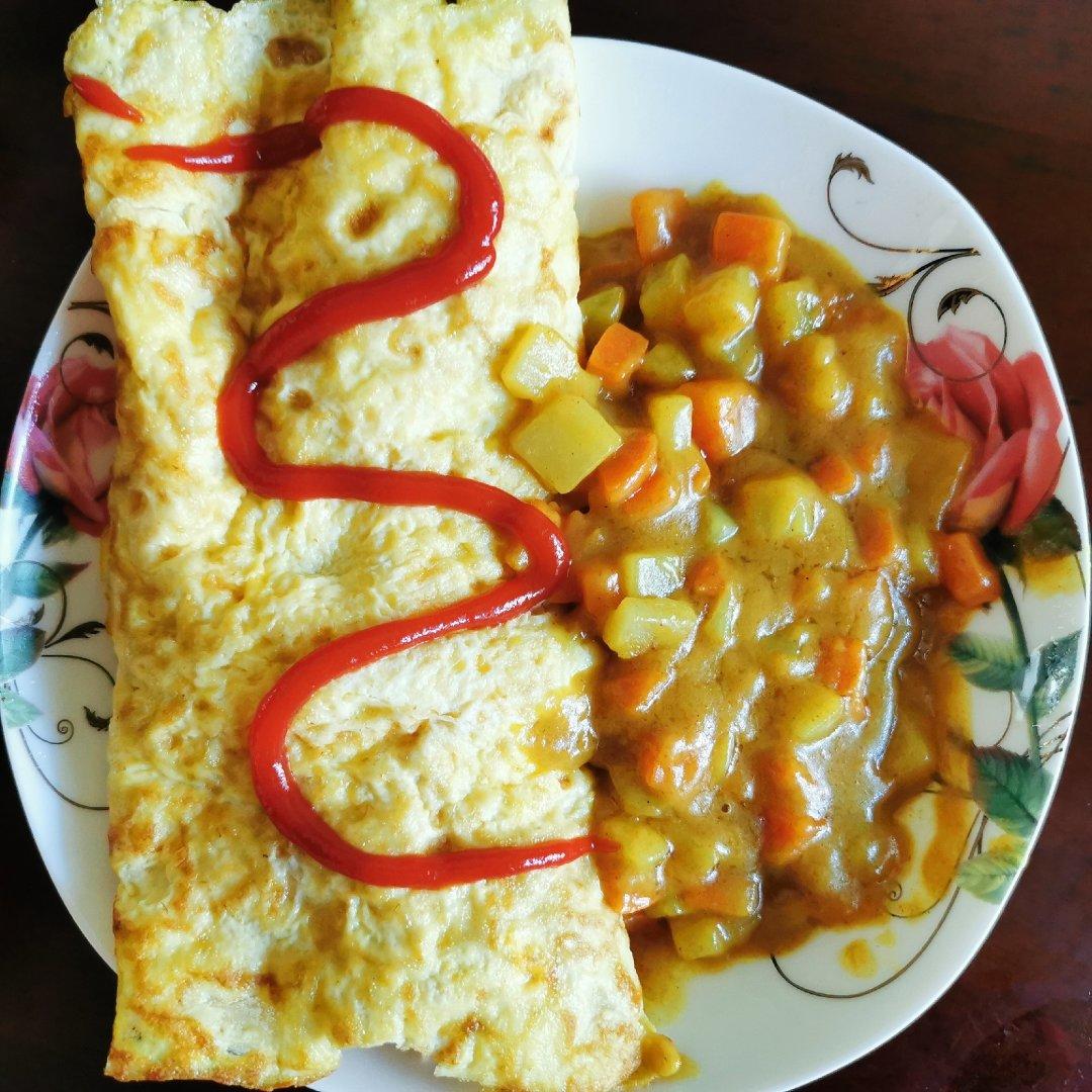 这是头牌了丨好吃的飞起来～🍛咖喱蛋包饭