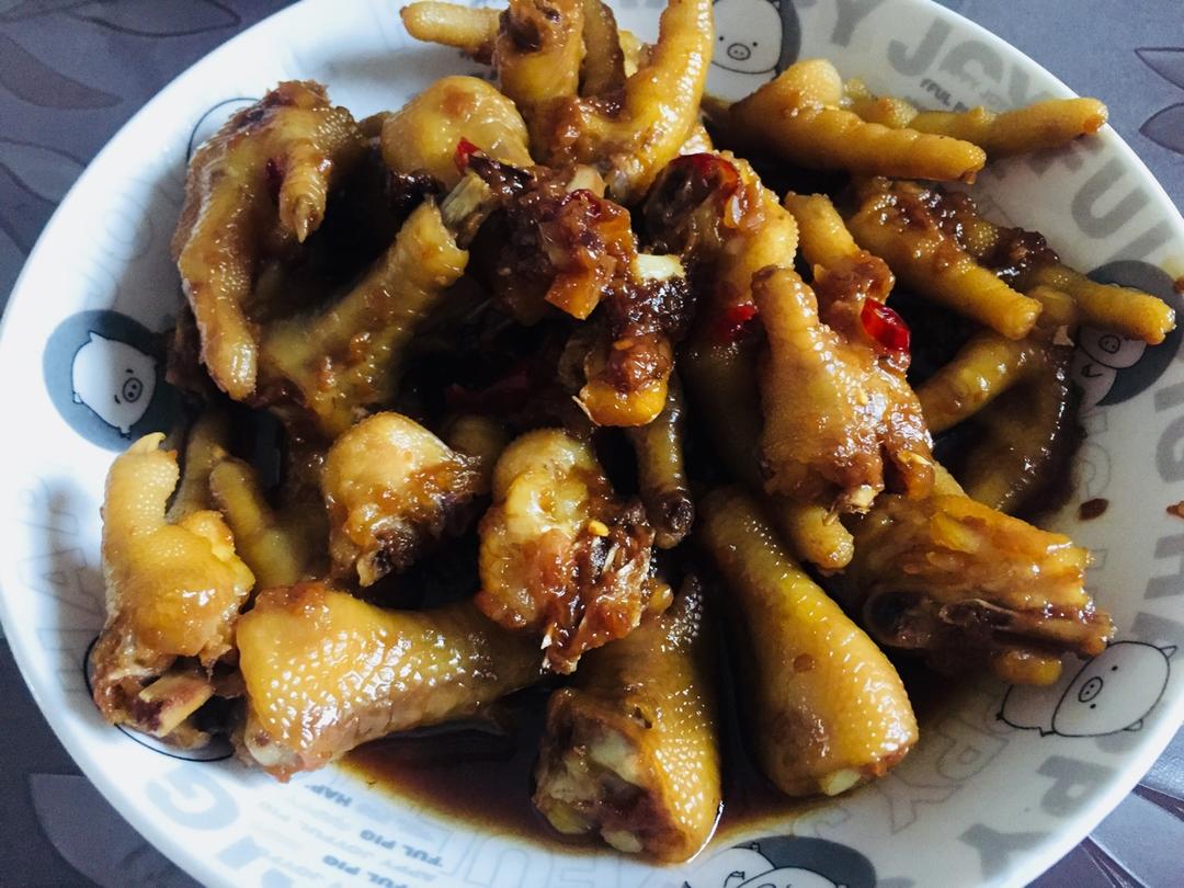 香辣烧鸡爪
