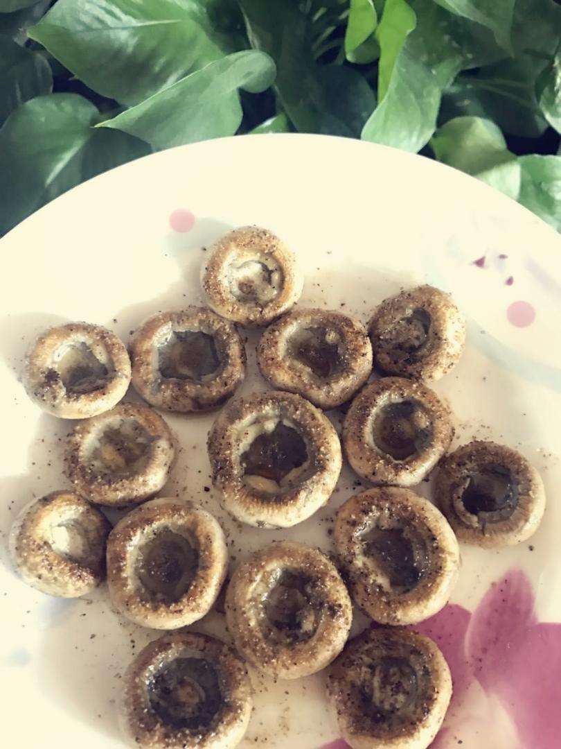 怎么吃都不胖的煎口蘑