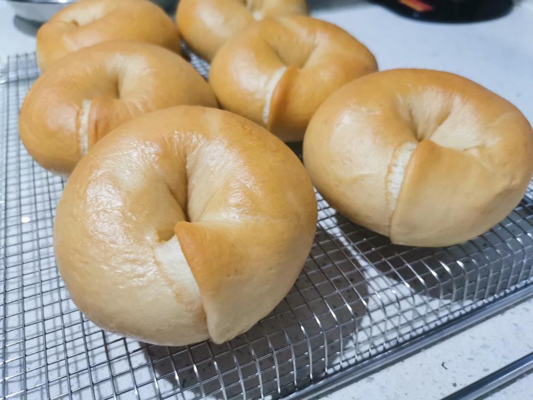 软糯拉丝🔥芋泥麻薯肉松贝果❗️做法简单