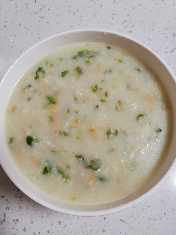 妈妈👩教我做的皮蛋瘦肉粥🥣简单快捷美味😋