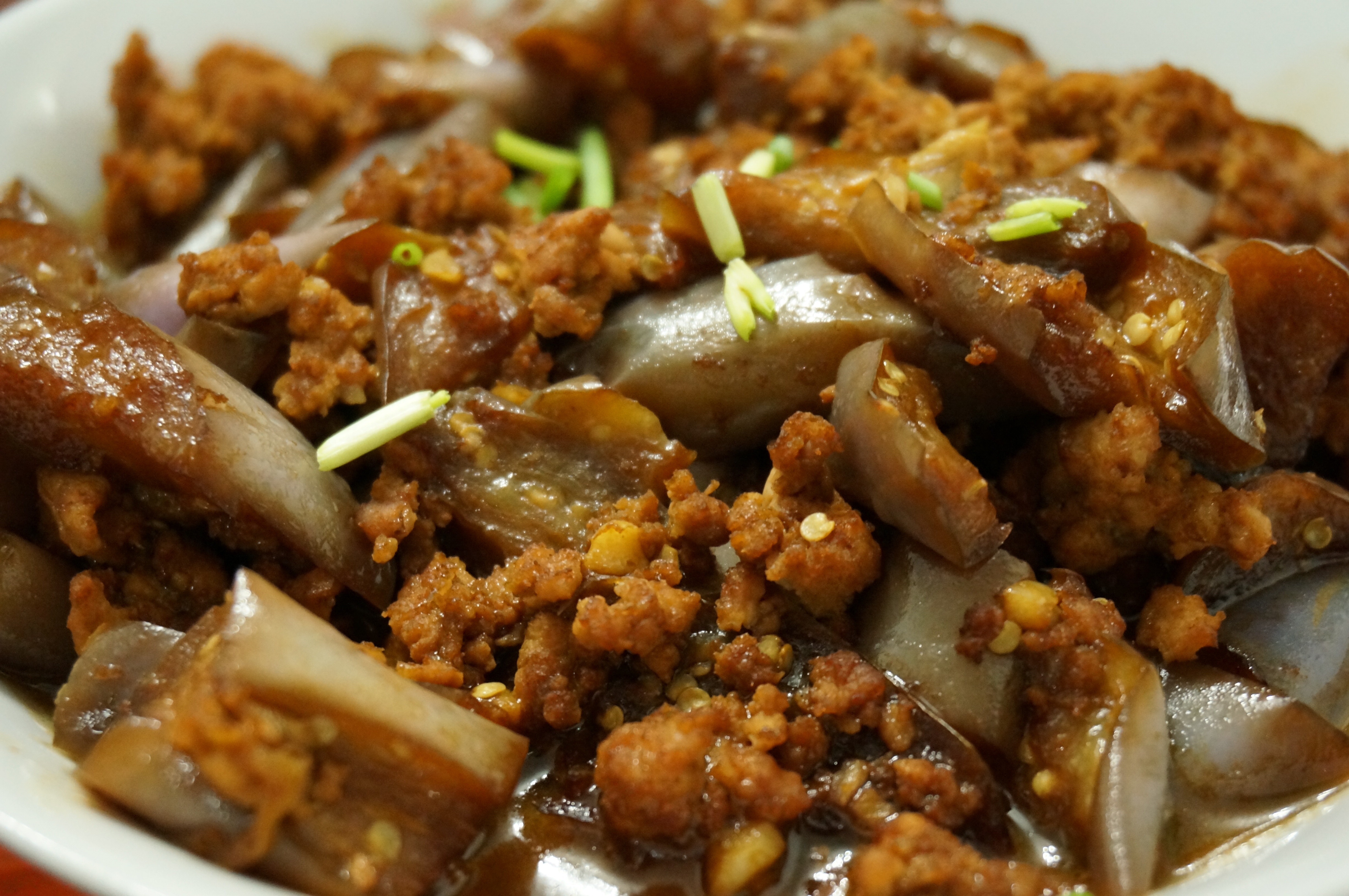 酱香肉末烧茄子