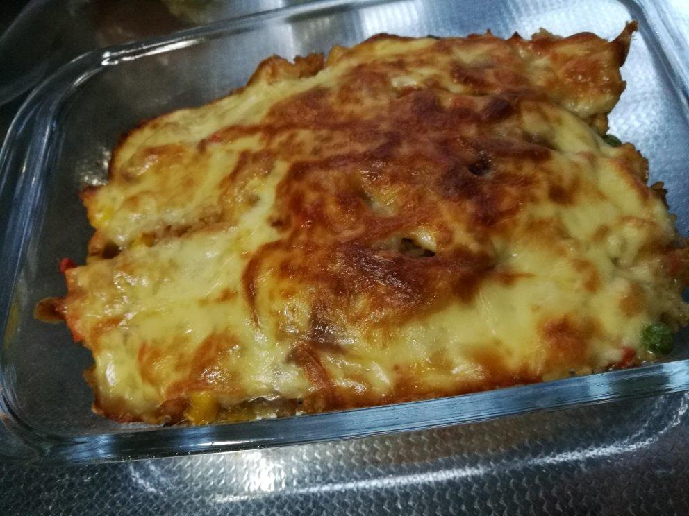 奥尔良鸡肉焗饭