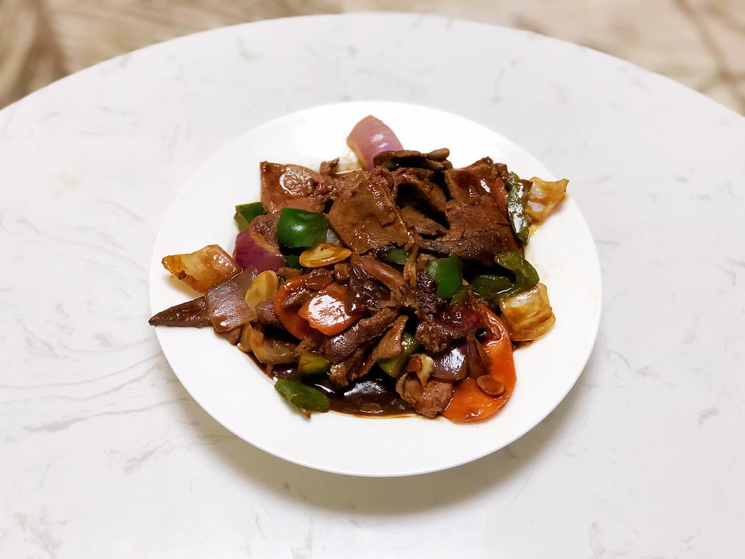 酱爆猪肝的做法