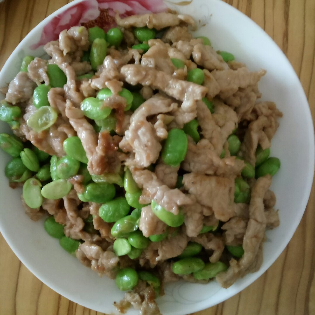 毛豆肉丝