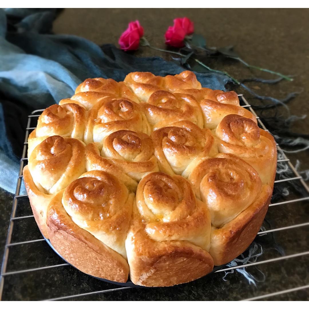 玫瑰花面包