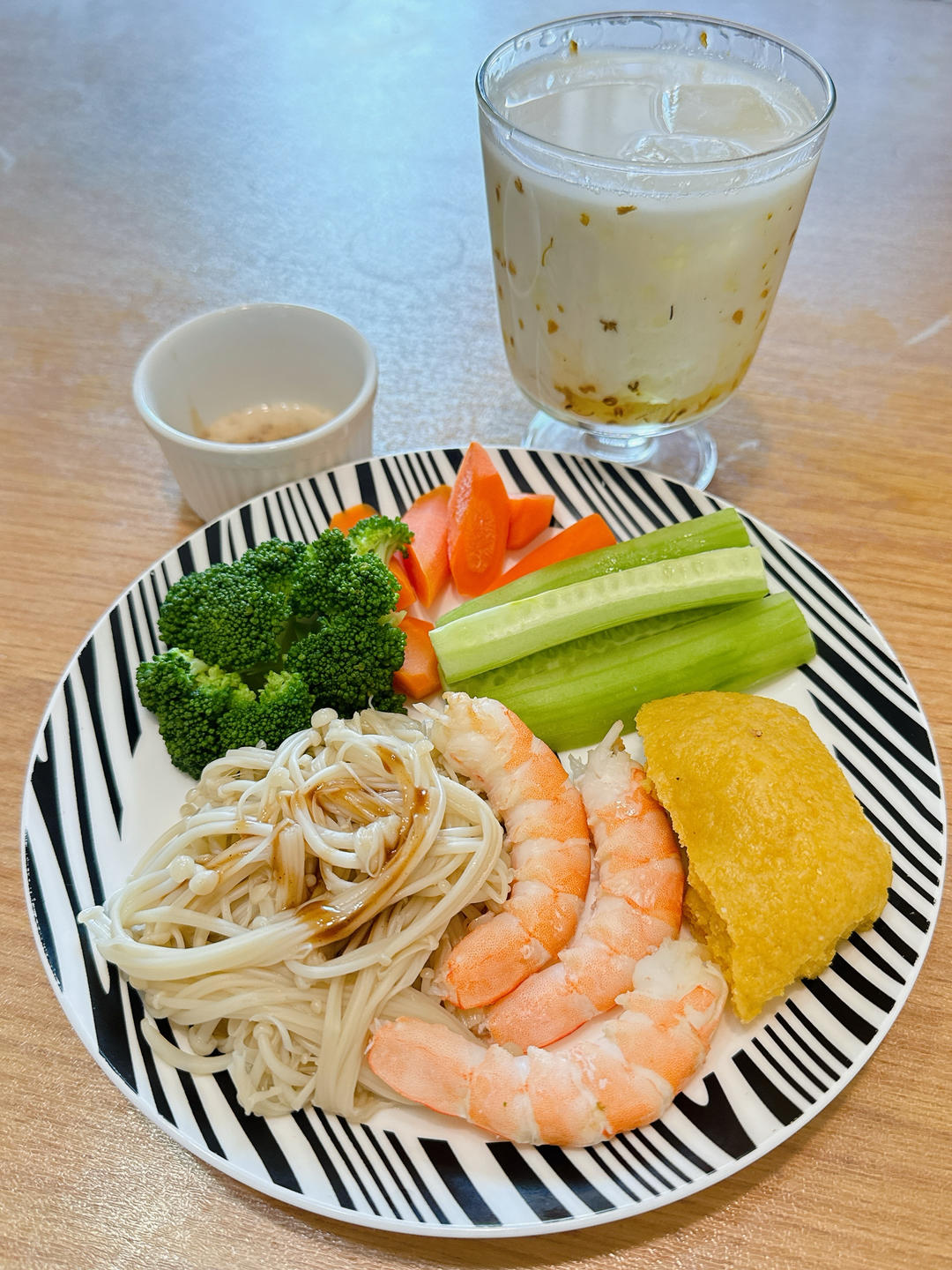 桂花酒酿冰奶🥛这个比例最好喝！