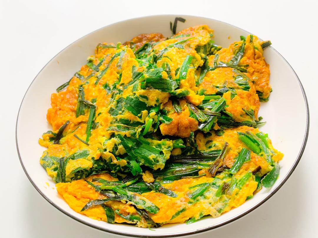 简单-韭菜煎鸡蛋