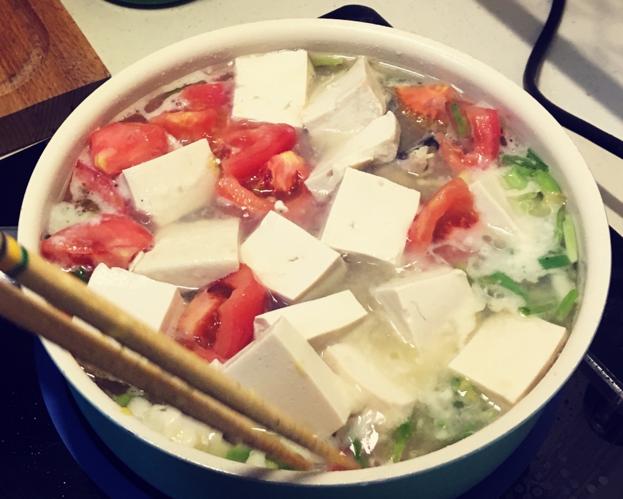 昂刺鱼豆腐番茄汤的做法 步骤6