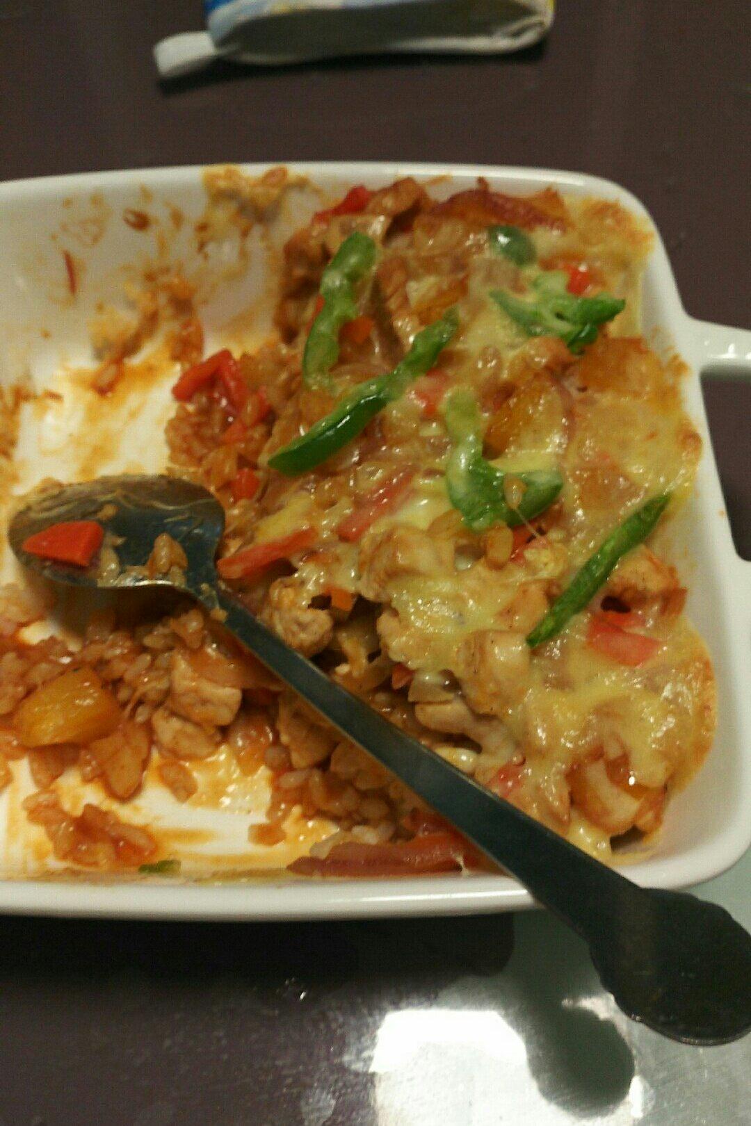 番茄鸡肉浓情焗饭【两人份】