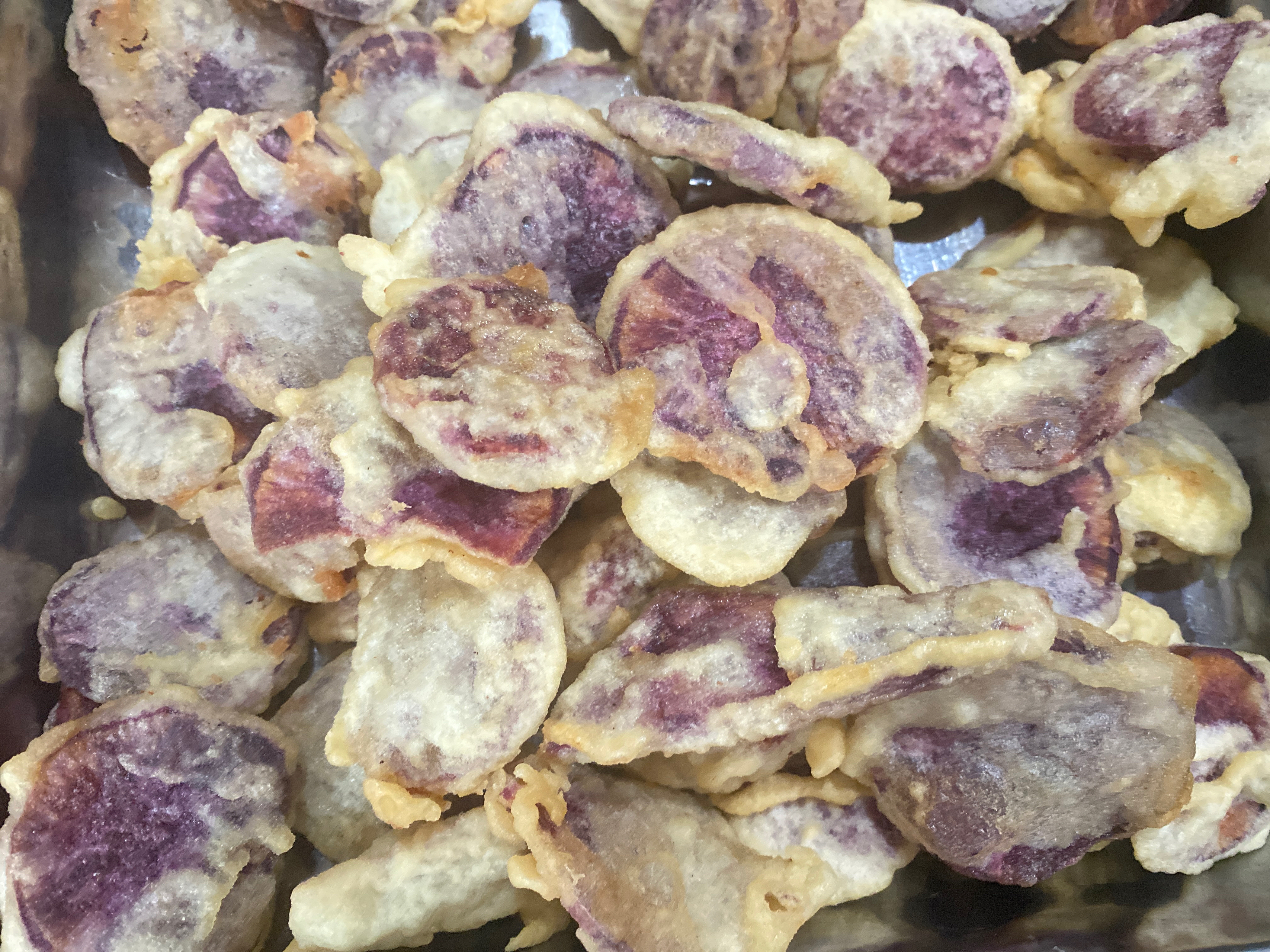 炸紫薯片 潮汕脆脆版的做法 步骤5