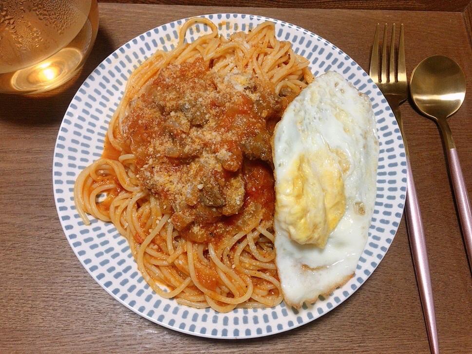 （完胜必胜客的）番茄肉酱意大利面～