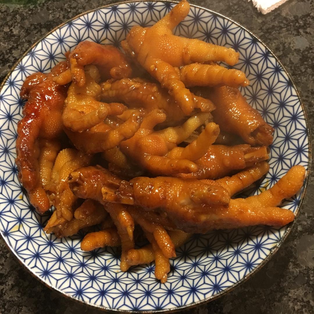 香辣烧鸡爪