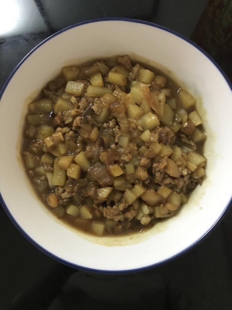 🔥茄子土豆肉沫拌饭❗️好吃到爆