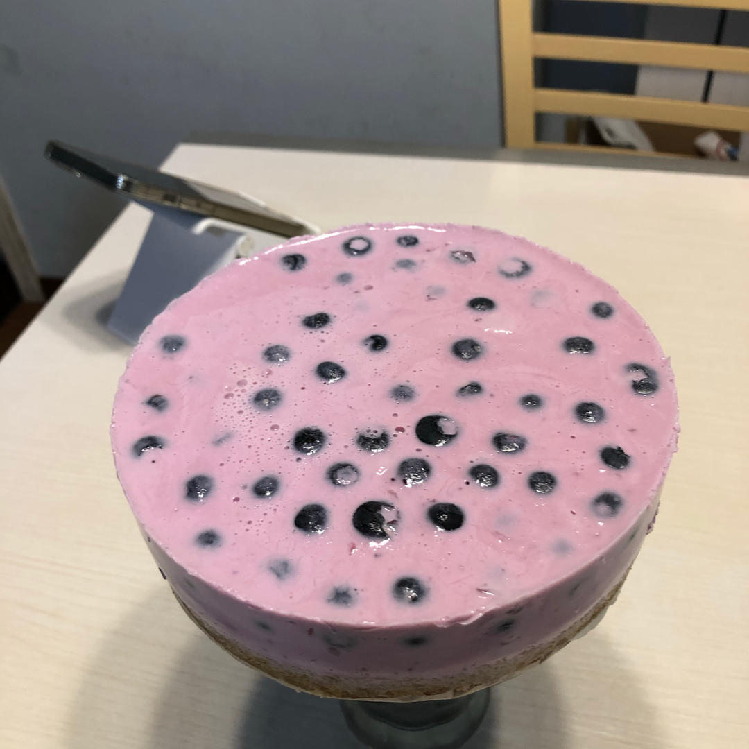 吃了不长胖的全酸奶蓝莓慕斯（6寸）