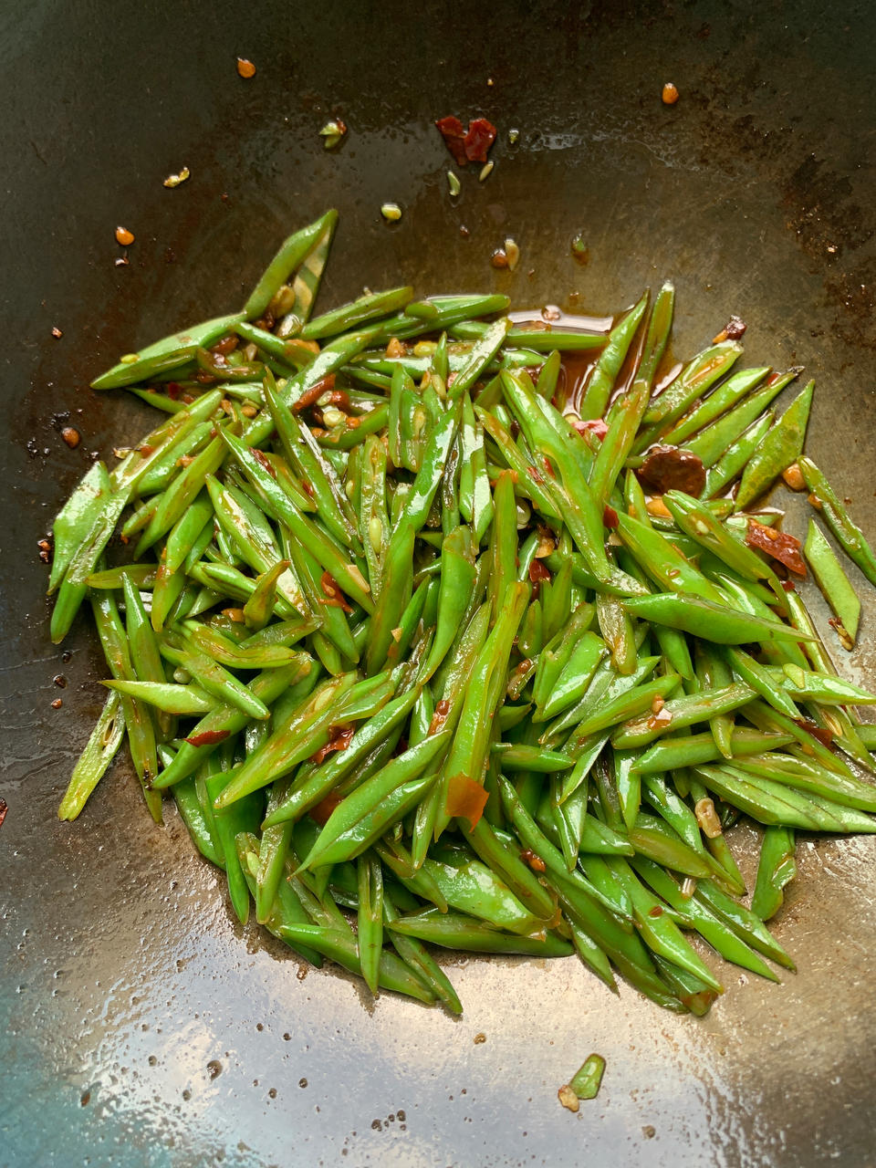 爱你的依力做的比肉好吃百倍无敌下饭素炒豆角丝