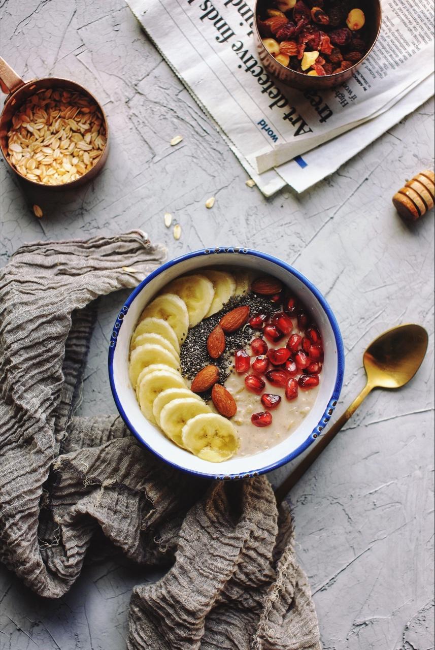 细嗅蔷薇natalie做的【幸福美满】新年早餐-花生酱燕麦粥