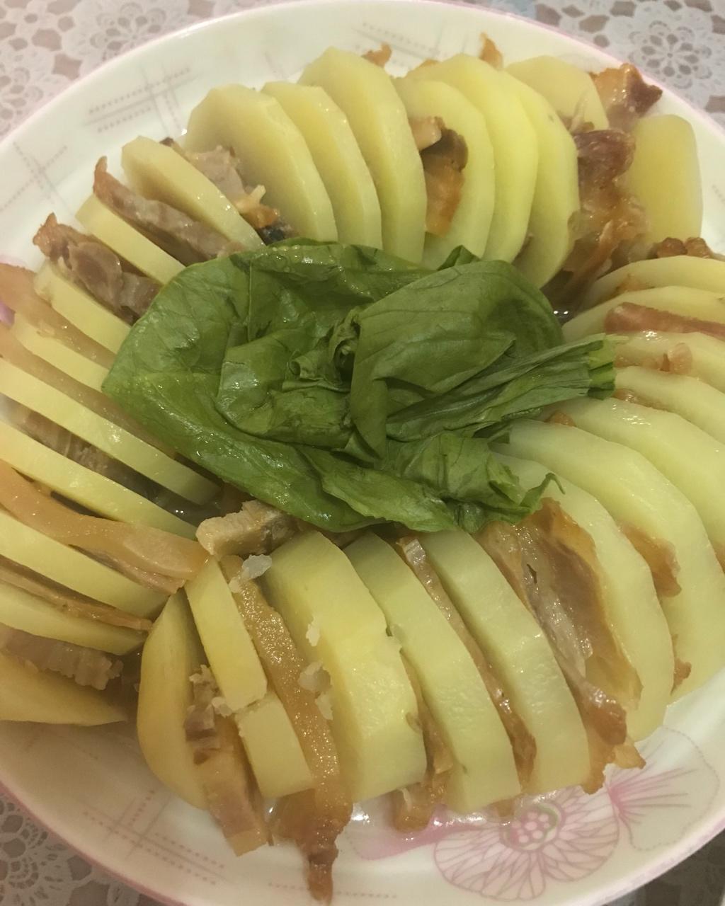 风琴蒸土豆（快手菜）
