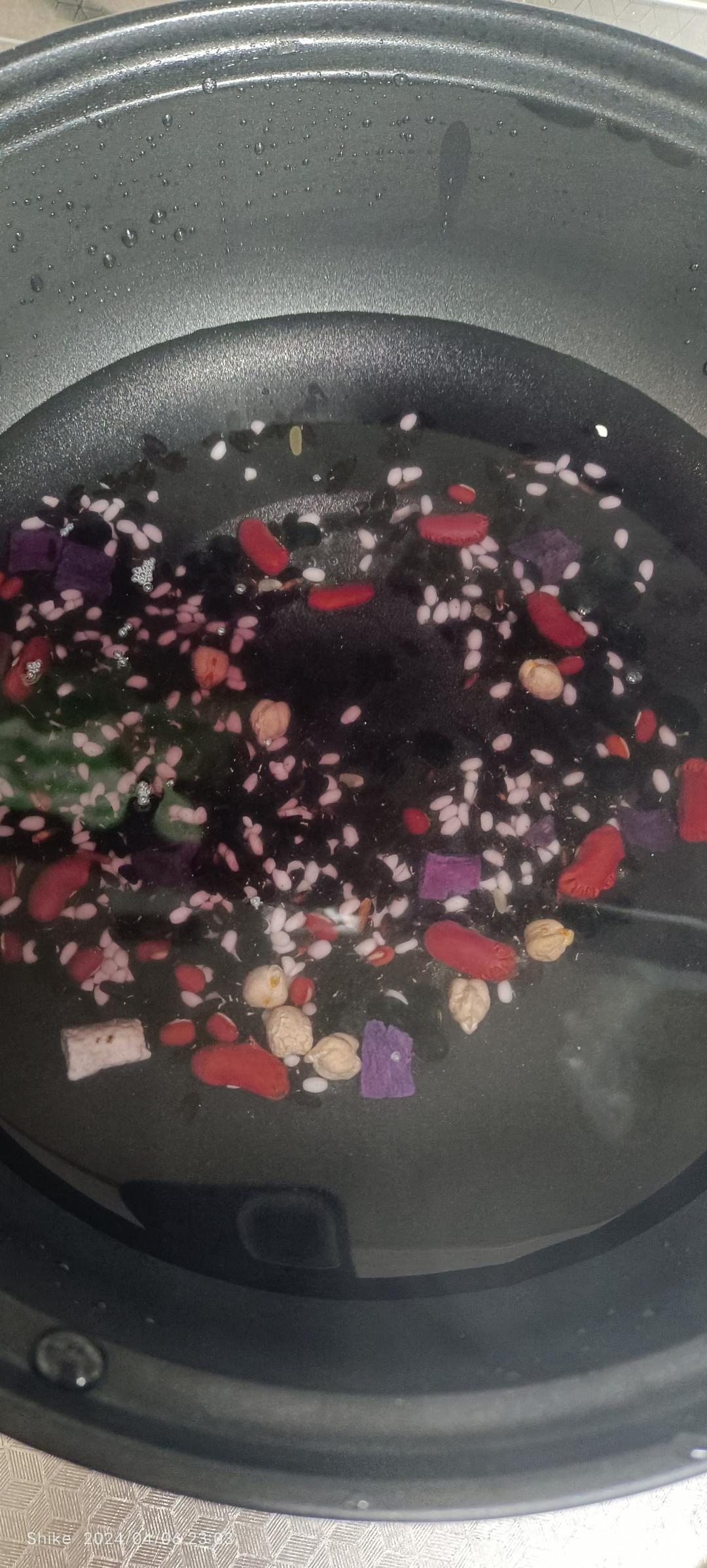 山药紫薯粥