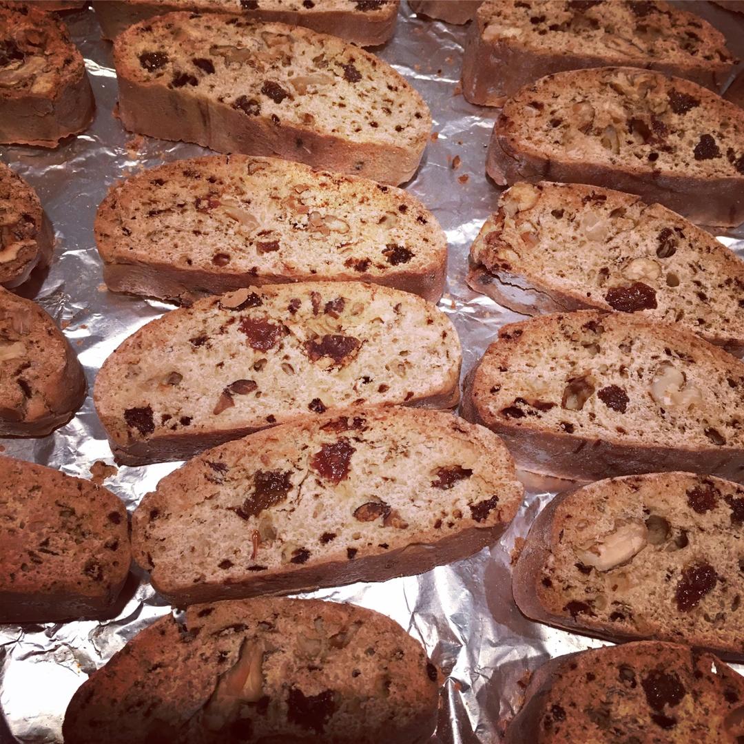 无油咖啡坚果意式脆饼