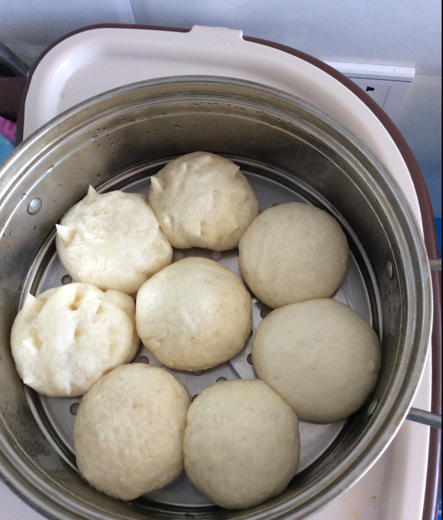 自制无油奶黄包