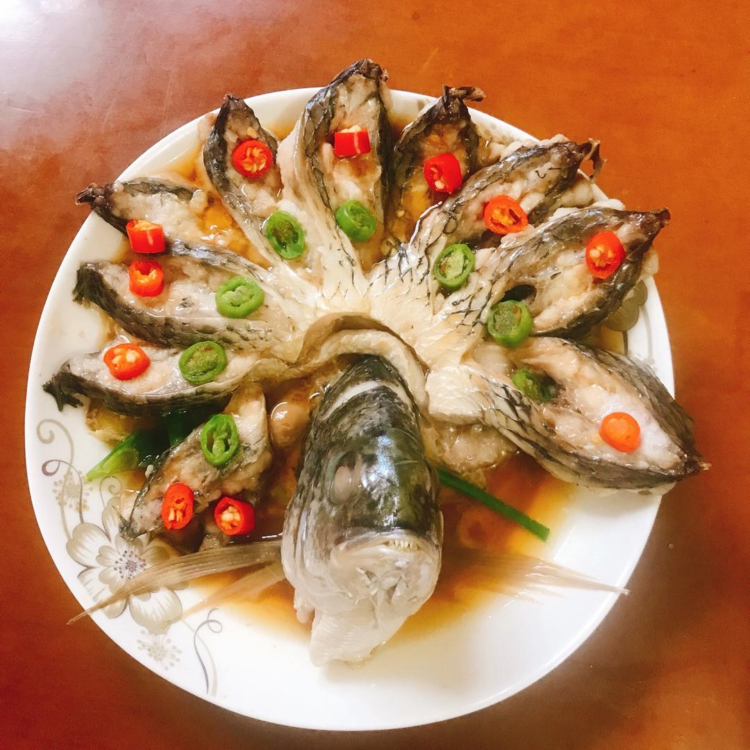 清蒸孔雀开屏鱼