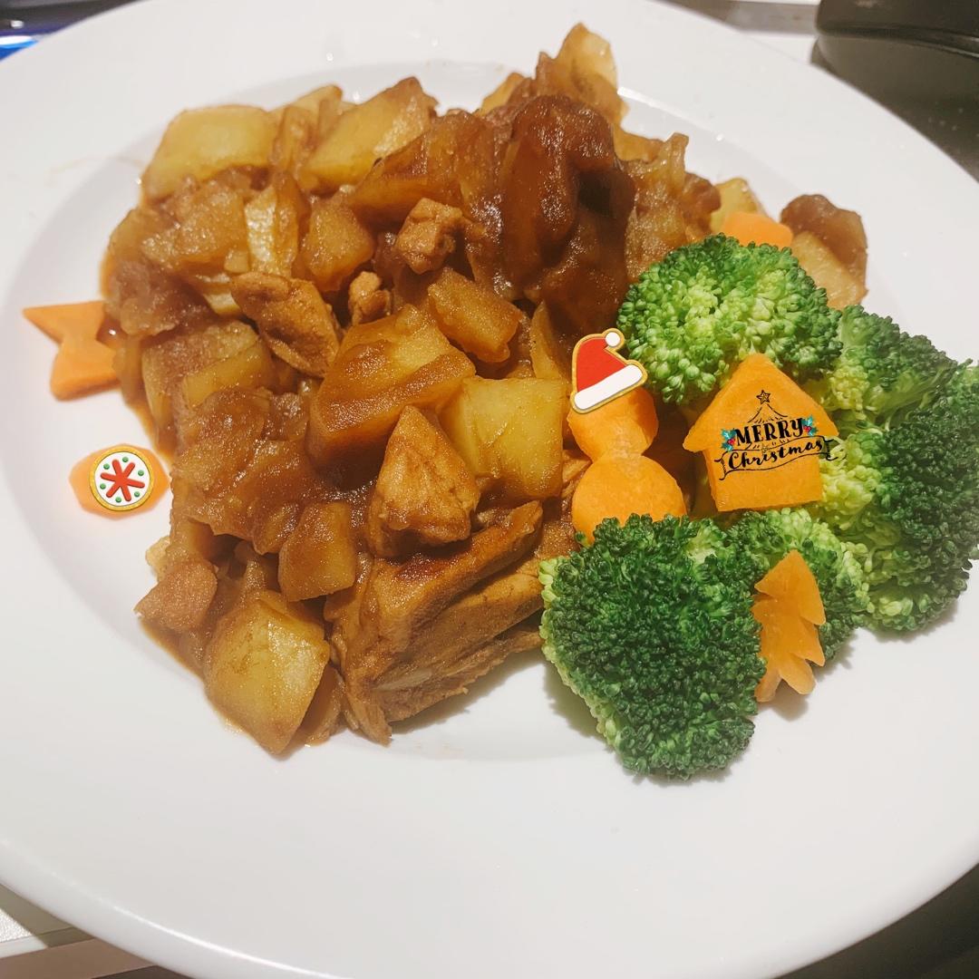 土豆可乐鸡腿