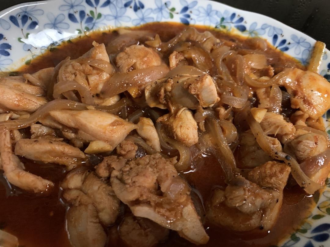 韩式辣炒鸡肉