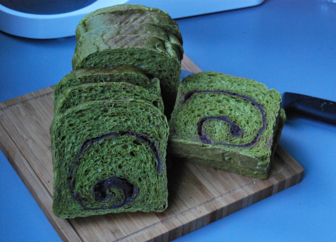 抹茶蜜豆土司