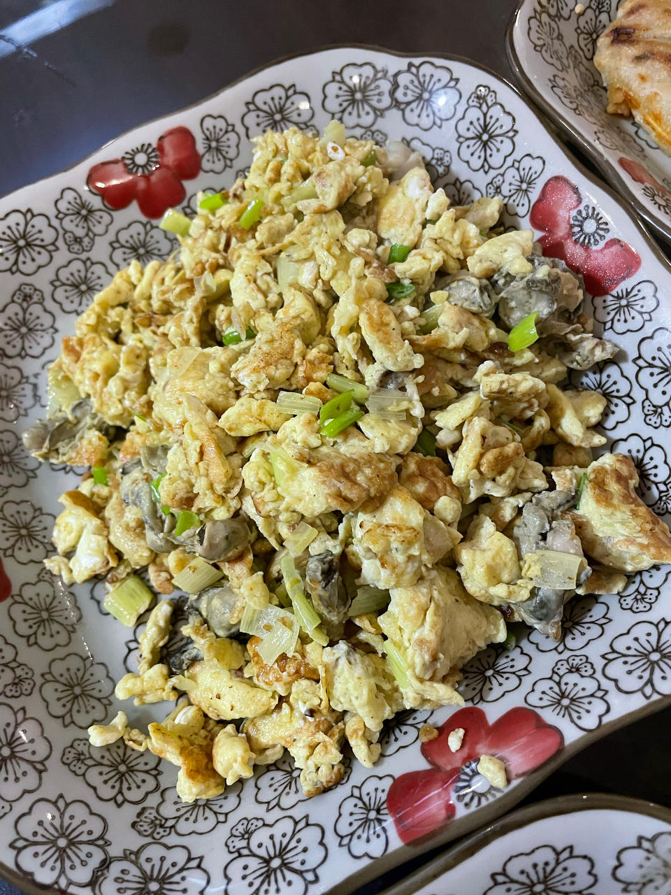 葱花海蛎炒鸡蛋