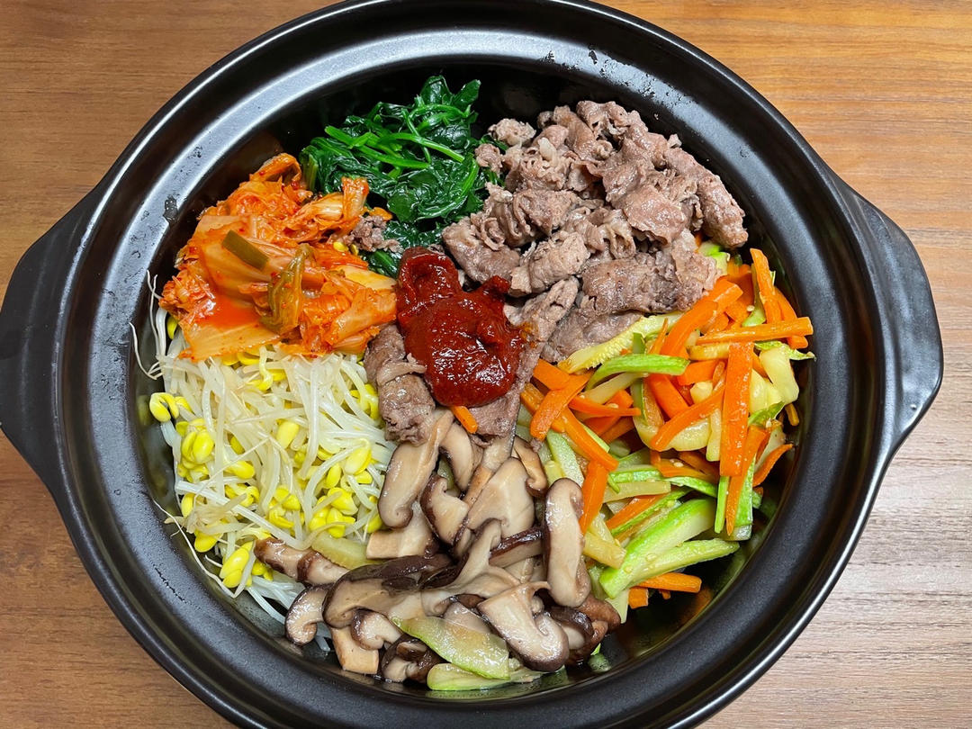 家庭版 简易 石锅/铁锅 韩式拌饭