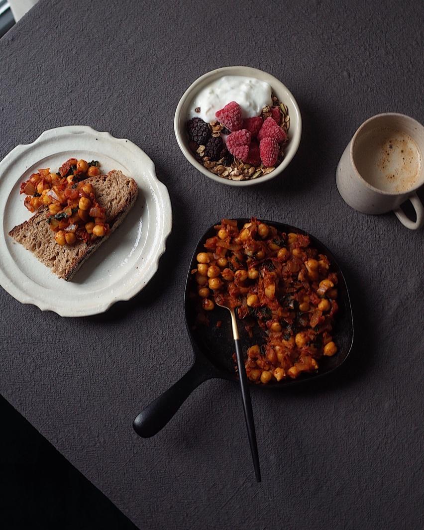 配欧包的番茄豆豆PASSATA BEANS ON TOAST