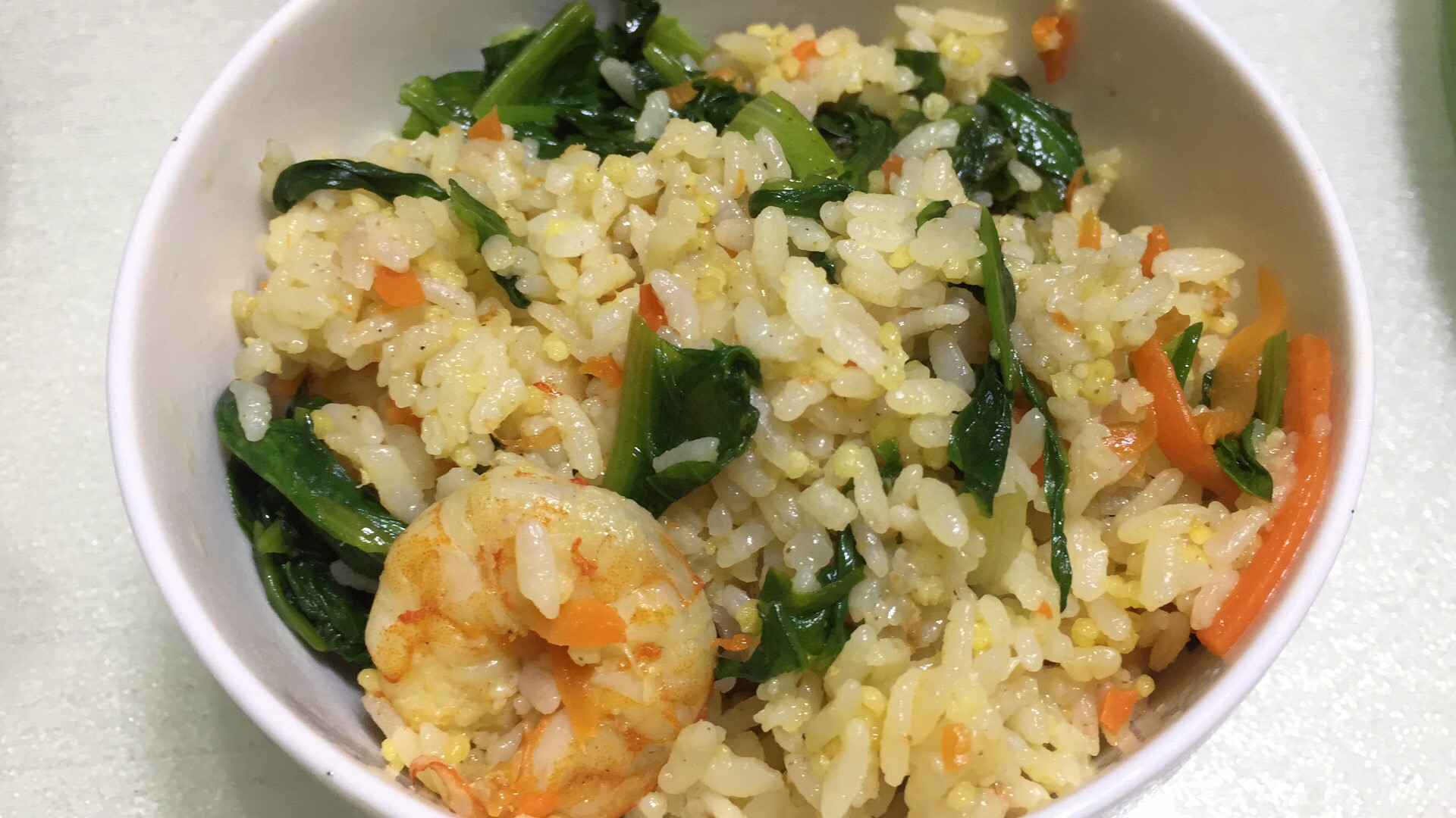 虾仁蔬菜焖饭的做法