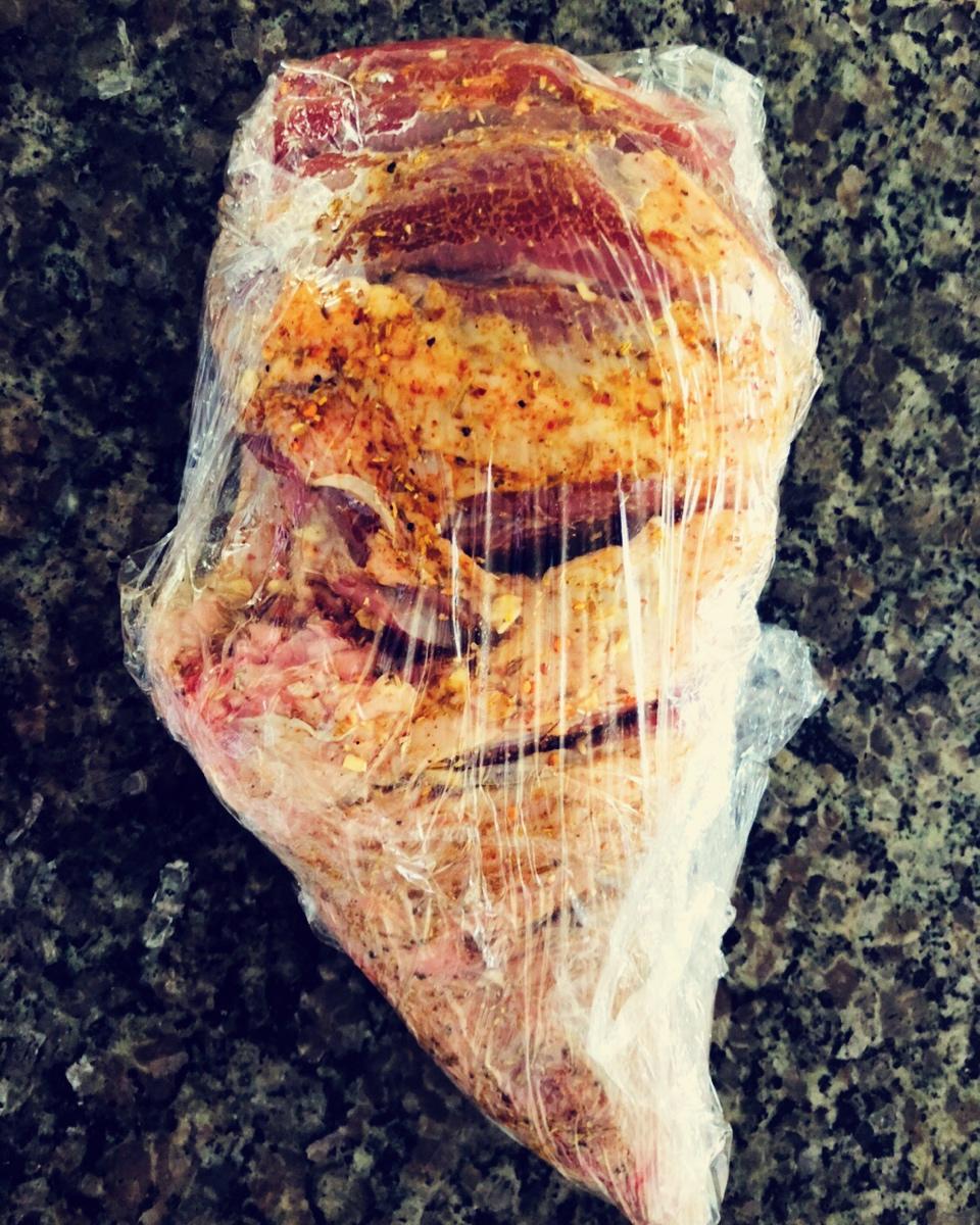 孜然蒜香烤羊腿