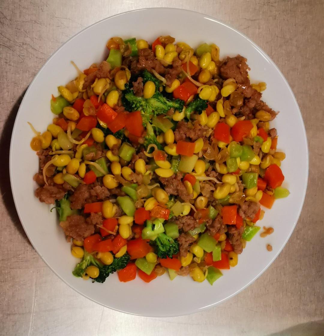 肉丁炒豆嘴