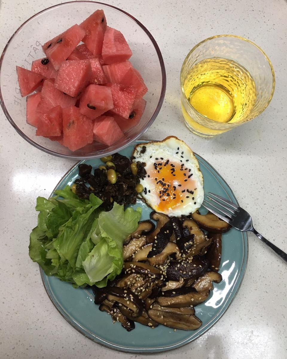 煎香菇